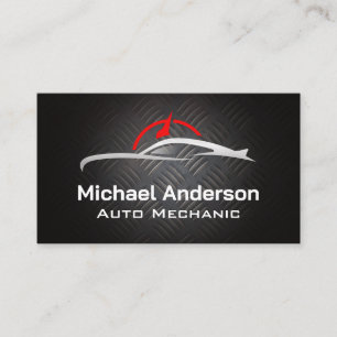Carte De Visite Logo automatique   Services de voiture   Acier mét