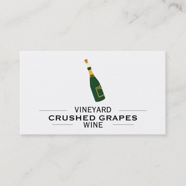Carte De Visite Logo avec Dividers Champagne (Devant)