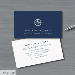 Carte De Visite Logo Blue Luxury