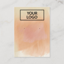 Logo Boho Terracotta Aquarelle Écran d'oreille