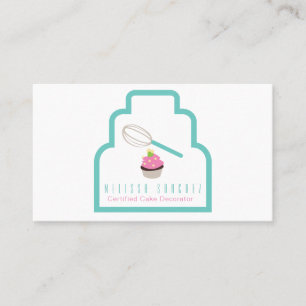 Carte De Visite Logo Boulangerie Gâteaux Chocolat Cupcakes