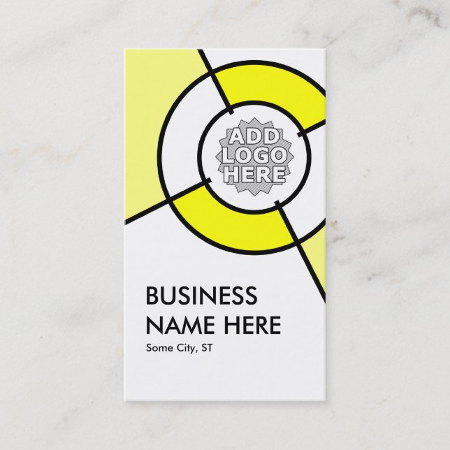 Carte De Visite logo cible jaune (Devant)
