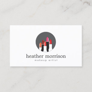 Carte De Visite Logo Collage de bâton pour maquillage, Beauté