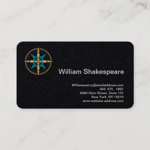 Carte De Visite Logo Compass Vintage
