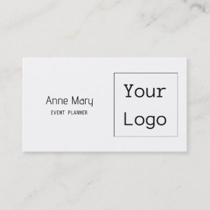 Carte De Visite Logo Couleur Personnalisée Texte Photo Noir Blanc 