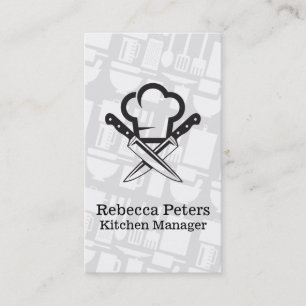 Carte De Visite Logo cuisine   Ustensiles cuisine