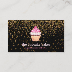 Carte De Visite Logo Cupcake Moderne Boulangerie Chef Cuisine Conf