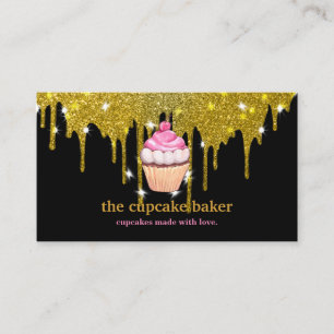 Carte De Visite Logo Cupcake Moderne Boulangerie Chef Cuisine Conf