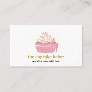 Carte De Visite Logo Cupcake Moderne Boulangerie Chef Restauration