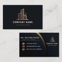 Logo d'agent immobilier or professionnel