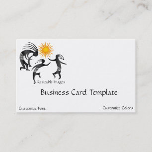 Carte de visite Logo Danseurs Kokopelli