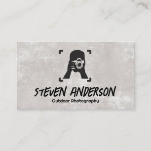 Carte De Visite Logo d'appareil photo   Photographe   Artiste