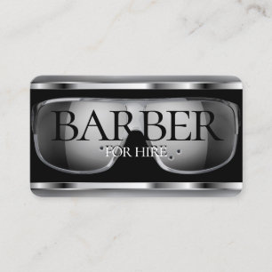 Carte De Visite Logo d'atelier de coiffure / coiffeur à louer