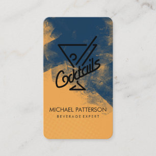 Carte De Visite Logo de boisson Cocktail Martini