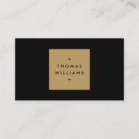 LOGO DE BOÎTE D'OR MODERNE ET SIMPLE SUR NOIR