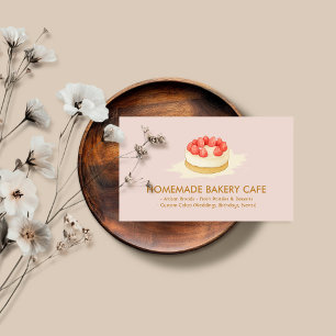 Carte De Visite Logo de boulangerie de mariage de cookies de Cake