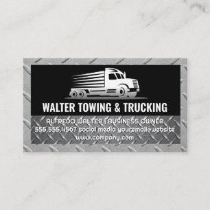 Carte De Visite Logo de camionnage   Acier   Logistique