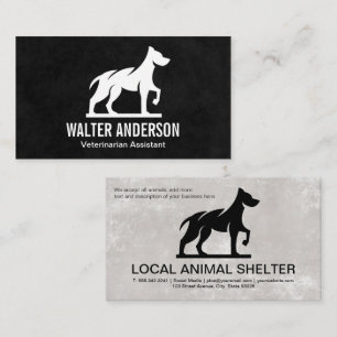 Carte De Visite Logo de chien K9   Services animaux