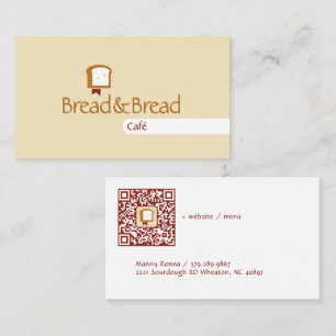 Carte De Visite Logo de Christian Bread Café Boulangerie Communa