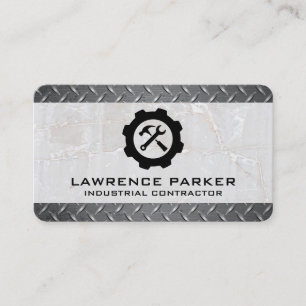 Carte De Visite Logo de clé à marteau Réparateur Rénovations