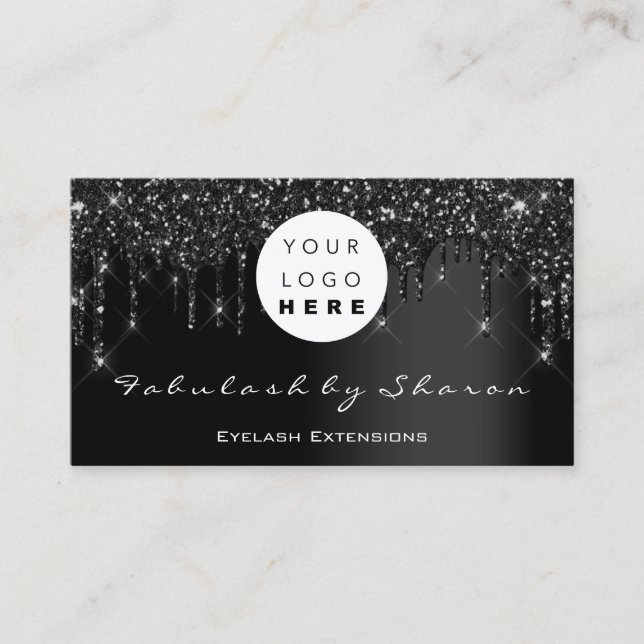 Carte De Visite Logo de code Qr Black Drivers Professional (Devant)