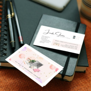 Carte De Visite Logo de concierge personnel illustré à l'aquarelle