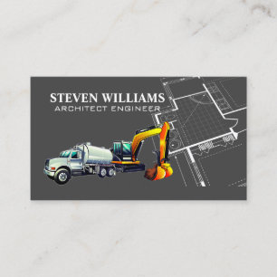 Carte De Visite Logo de constructeur   Plan   Construction 