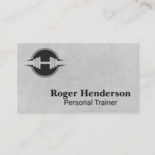 Carte De Visite Logo de Dumbbell   Salle De Fitness