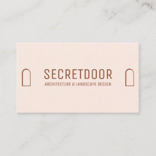 Carte De Visite Logo de fenêtre de porte d'architecture Teint de t