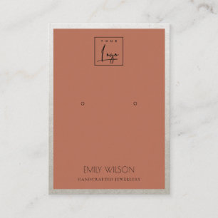 CARTE DE VISITE LOGO DE FRONTIÈRE D'ARGENT ORANGE DE POINTE DE POI