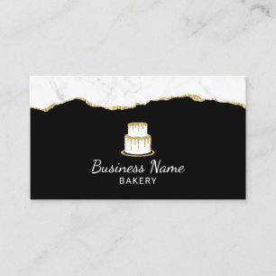 Carte De Visite Logo de gâteaux Boulangerie Chef pâtissier Trendy 