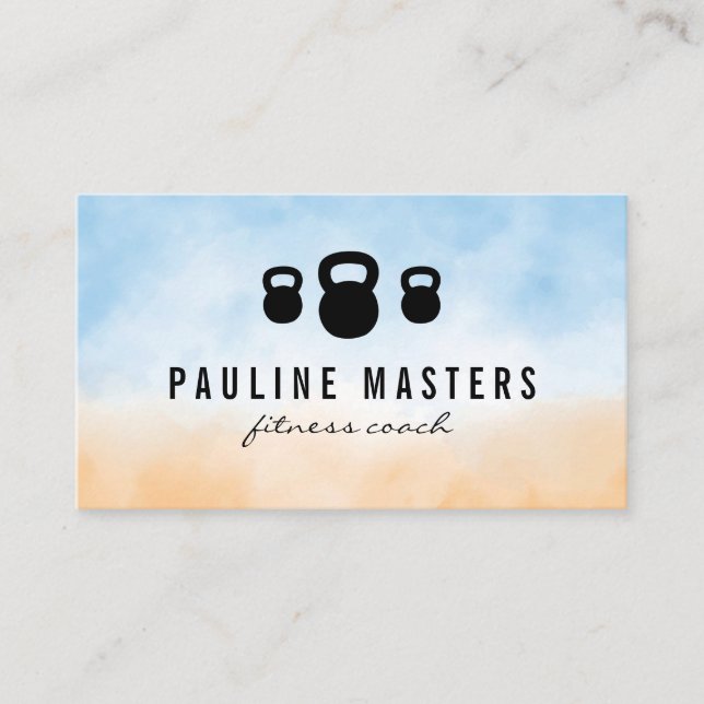 Carte De Visite Logo de Kettle Bells | Santé (Devant)