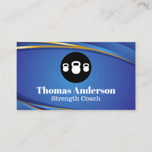 Carte De Visite Logo de Kettle Bells   Santé