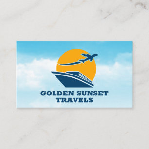 Carte De Visite Logo de la ligne de croisière Sunset