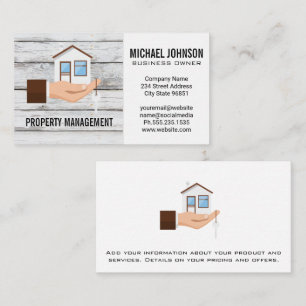 Carte De Visite Logo de la maison à main