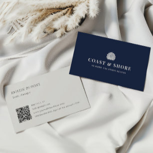 Carte De Visite Logo de la marque Coastal Seashell