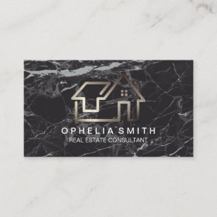 Carte De Visite Logo de la page d'accueil d'immobilier Propriété