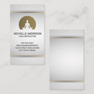 Carte De Visite Logo de la séance de yoga