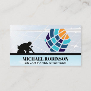 Carte De Visite Logo de la société Solar Tech Technicien sur toi
