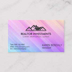 Carte De Visite Logo de l'agent immobilier   Propriétés résidentie
