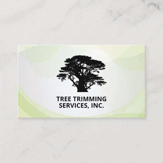 Carte De Visite Logo de l'arbre | Paysage (Devant)
