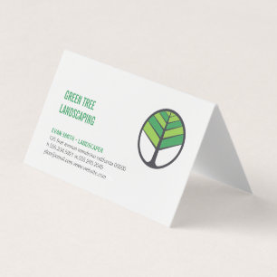 Carte De Visite Logo de l'arbre   Paysage   Déclenchement de l'arb