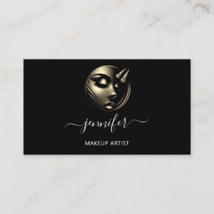 Carte De Visite Logo de l'artiste de maquillage professionnel QRCo