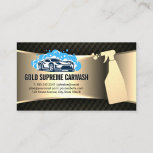 Carte De Visite Logo de lavage de voiture   Service de nettoyage G
