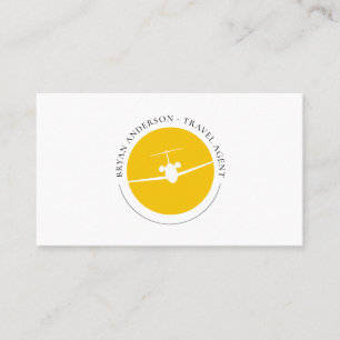 Carte De Visite Logo de l'avion à réaction