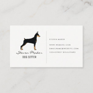 Carte De Visite Logo de l'émetteur de chiens   Icône d'os de chien