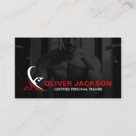 Carte De Visite Logo de l'entraîneur de conditionnement physique p
