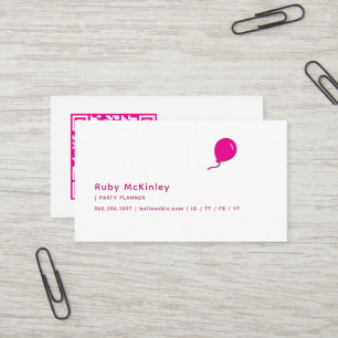 Carte De Visite Logo de l'entreprise de ballons Code QR