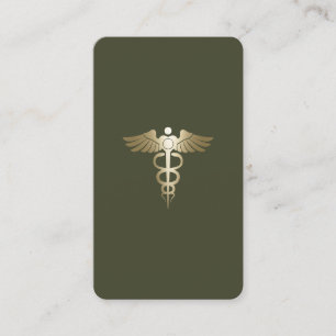 Carte De Visite Logo de l'entreprise Green Army Modern QR