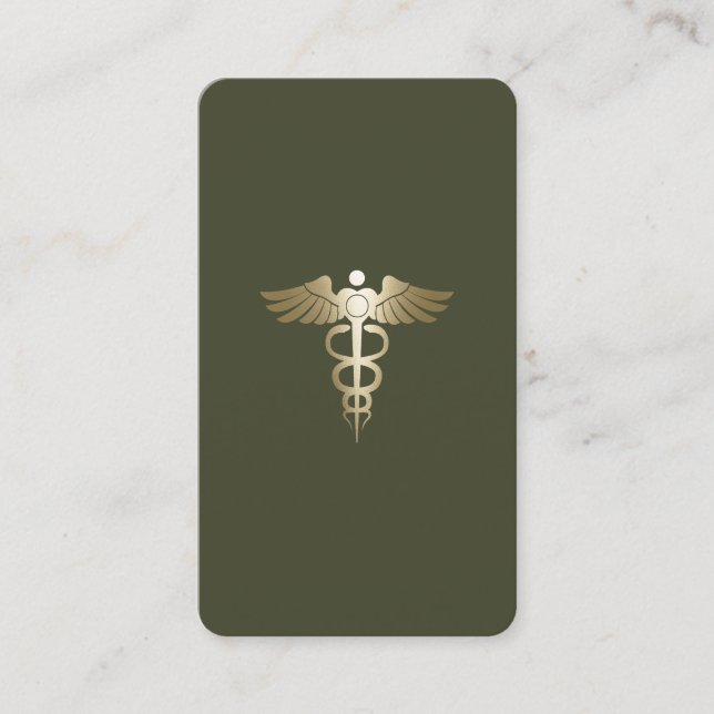 Carte De Visite Logo de l'entreprise Green Army Modern QR (Devant)